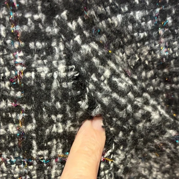 Rothschild Princess Charcoal Plaid Double-Breasted Pea Coat - Picture 14 of 14